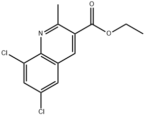 ethyl 6,8-dichloro-2-methylquinoline-3-carboxylate Structure