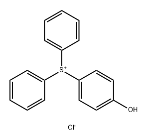 Sulfonium, (4-hydroxyphenyl)diphenyl-, chloride (1:1) Structure