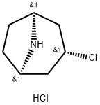 (1R,3s,5S)-3-Chloro-8-azabicyclo[3.2.1]octane hydrochloride Structure