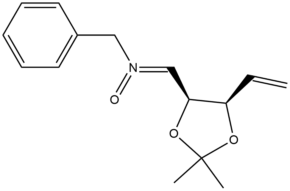 D-erythro-Pent-4-enitol, 1,4,5-trideoxy-2,3-O-(1-methylethylidene)-1-[oxido(phenylmethyl)imino]-, (1Z)- 구조식 이미지
