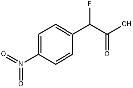 Benzeneacetic acid, α-fluoro-4-nitro- Structure