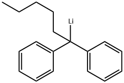 Lithium, (1,1-diphenylhexyl)- Structure