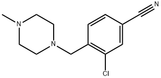 3-chloro-4-((4-methylpiperazin-1-yl)methyl)benzonitrile 구조식 이미지