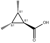 rel-(1R,2R,3S)-2,3-dimethylcyclopropane-1-carboxylic acid 구조식 이미지