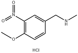 (4-methoxy-3-nitrophenyl)methyl](methyl)amine hydrochloride 구조식 이미지