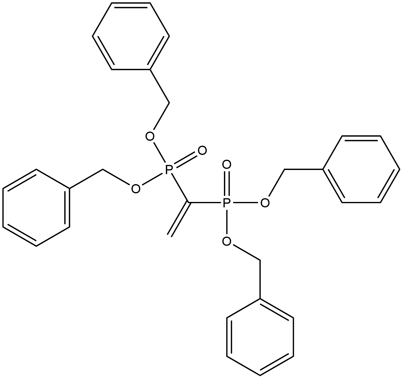 tetrabenzyl ethylidene 1,1-bisphosphonate Structure