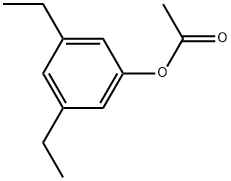 Phenol, 3,5-diethyl-, 1-acetate Structure