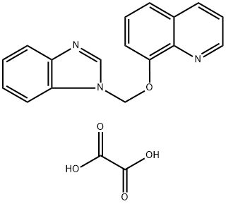 8-((1H-Benzo[d]imidazol-1-yl)methoxy)quinoline dioxalate 구조식 이미지