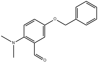 2-(Dimethylamino)-5-(phenylmethoxy)-benzaldehyde Structure