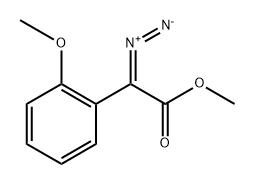 Benzeneacetic acid, α-diazo-2-methoxy-, methyl ester 구조식 이미지