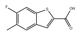 6-fluoro-5-methylbenzo[b]thiophene-2-carboxylic acid Structure