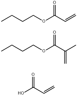 2-Propenoic acid, 2-methyl-, butyl ester, polymer with butyl 2-propenoate and 2-propenoic acid Structure