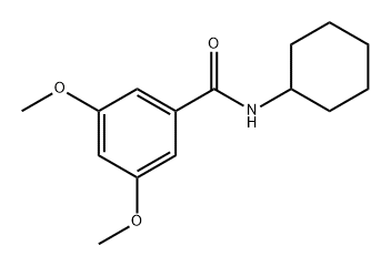 N-cyclohexyl-3,5-dimethoxybenzamide 구조식 이미지