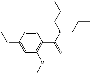 2-Methoxy-4-(methylthio)-N,N-dipropylbenzamide Structure