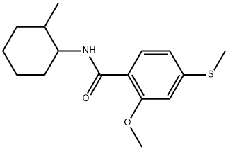 2-Methoxy-N-(2-methylcyclohexyl)-4-(methylthio)benzamide Structure