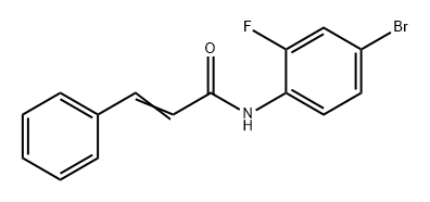 (Z)-N-(4-bromo-2-fluorophenyl)-3-phenylacrylamide 구조식 이미지