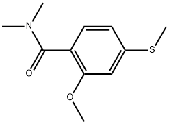 2-Methoxy-N,N-dimethyl-4-(methylthio)benzamide Structure