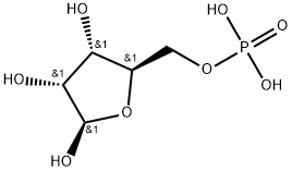β-D-Ribofuranose, 5-(dihydrogen phosphate) Structure