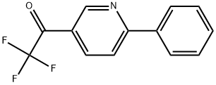 2,2,2-Trifluoro-1-(6-phenylpyridin-3-yl)ethanone Structure