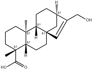 ent-17-Hydroxykaur-15-en-19-oic acid 구조식 이미지