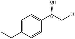 Benzenemethanol, α-(chloromethyl)-4-ethyl-, (αS)- Structure