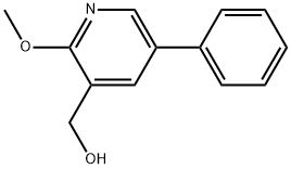 (2-methoxy-5-phenylpyridin-3-yl)methanol Structure