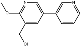 (6-methoxy-[3,3'-bipyridin]-5-yl)methanol Structure