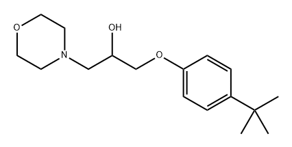 4-Morpholineethanol, α-[[4-(1,1-dimethylethyl)phenoxy]methyl]- Structure