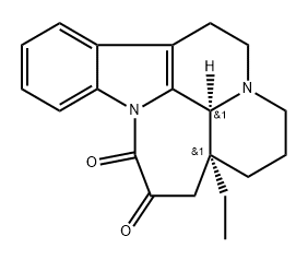 (3alpha,16alpha)-D-homoeburnamenine-14,15-dione 구조식 이미지