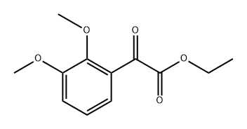 Benzeneacetic acid, 2,3-dimethoxy-α-oxo-, ethyl ester Structure