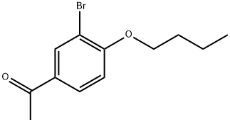 Ethanone, 1-(3-bromo-4-butoxyphenyl)- Structure