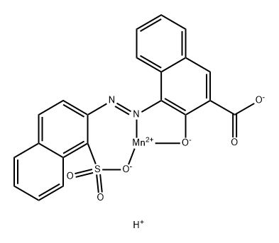 Manganese, 3-hydroxy-4-[(1-sulfo-2-naphthalenyl)azo]-2-naphthalenecarboxylic acid complex Structure