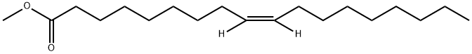 9-Octadecenoic-9,10-d2 acid, methyl ester, (9Z)- (9CI) Structure