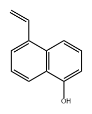 1-Naphthalenol, 5-ethenyl-, homopolymer Structure