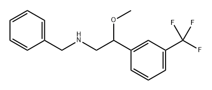 N-벤질-β-메톡시-3-(트리플루오로메틸)페네틸아민 구조식 이미지