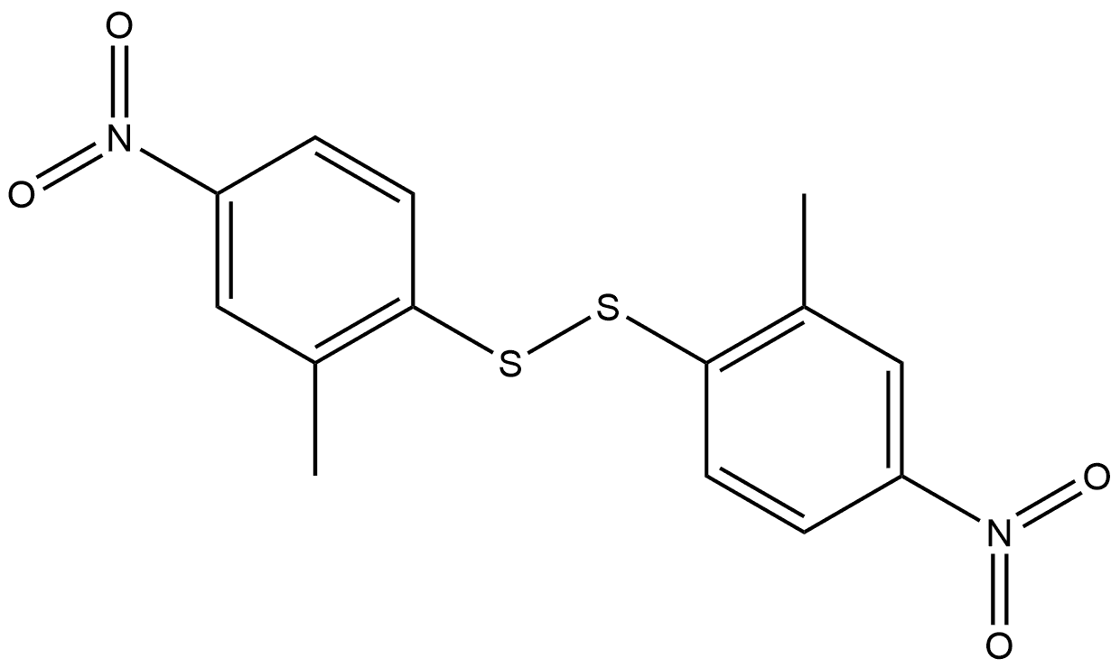 Disulfide, bis(2-methyl-4-nitrophenyl) (9CI) Structure