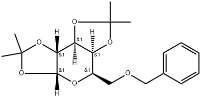 α-D-Galactopyranose, 1,2:3,4-bis-O-(1-methylethylidene)-6-O-(phenylmethyl)- Structure