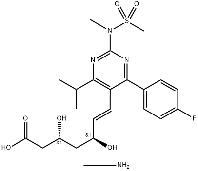 Розувастатин, метана, минеральная соль структурированное изображение
