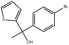 1-(4-bromophenyl)-1-(thiophen-2-yl)ethanol Structure