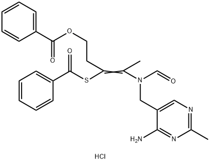Dibenzoylthiamine·hydrochloride Structure