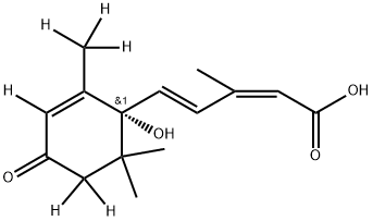 [2H6](+)-cis,trans-ABSCISIC ACID (D-ABA) Structure