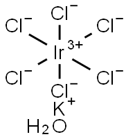 Iridate(3-), hexachloro-, tripotassium, monohydrate, (OC-6-11)- (9CI) Structure