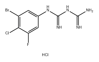 1-(3-CHLORO-4-FLUOROPHENYL)BIGUANIDE HY& Structure