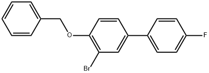 3-Bromo-4'-fluoro-4-(phenylmethoxy)-1,1'-biphenyl Structure