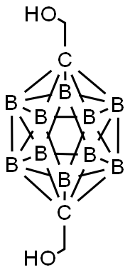 1,12-Dicarbadodecaborane(12)-1,12-dimethanol Structure