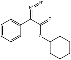 Benzeneacetic acid, α-diazo-, cyclohexyl ester Structure