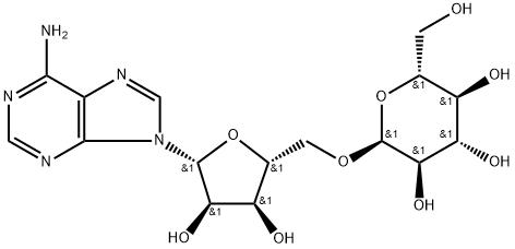 Adenosine,5-O-a-D-glucopyranosyl- Structure