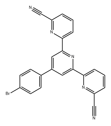 4''-(4'''-bromophenyl)-2,2':6',2''-terpyridine-6,6''-dicarbonitrile Structure