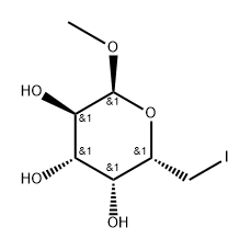 α-D-Galactopyranoside, methyl 6-deoxy-6-iodo- Structure