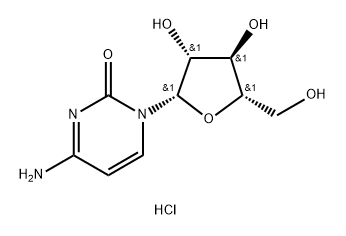 2(1H)-Pyrimidinone, 4-amino-1-β-L-arabinofuranosyl-, monohydrochloride Structure